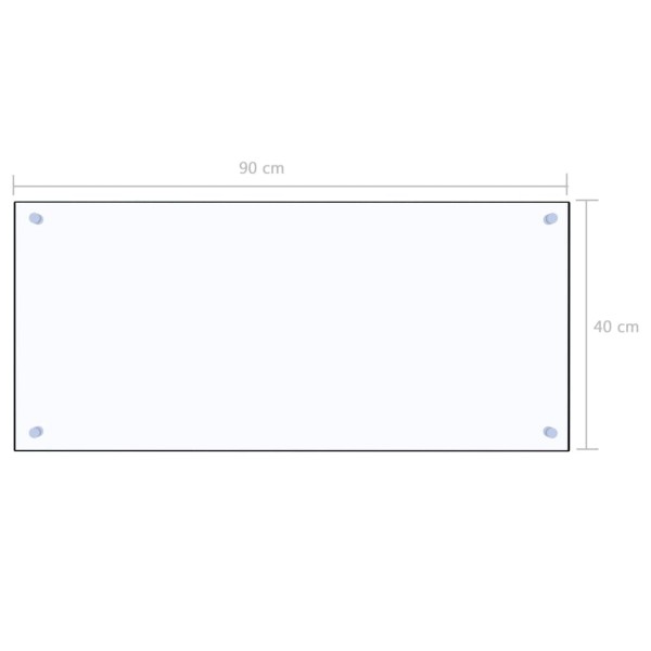 Protector contra salpicaduras cocina vidrio templado 90x40 cm Protector contra salpicaduras cocina vidrio templado 90x40 cm