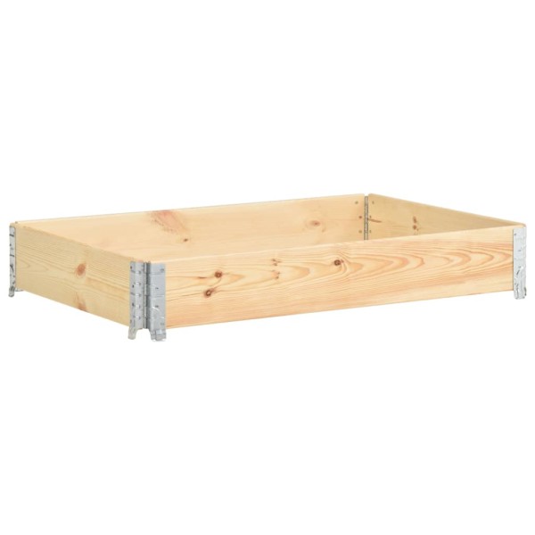 Collar de caja de pallet madera maciza de pino 50x150 cm Collar de caja de pallet madera maciza de pino 50x150 cm