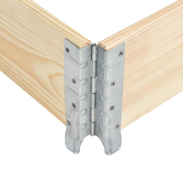 Collar de caja de pallet madera maciza de pino 50x150 cm Collar de caja de pallet madera maciza de pino 50x150 cm