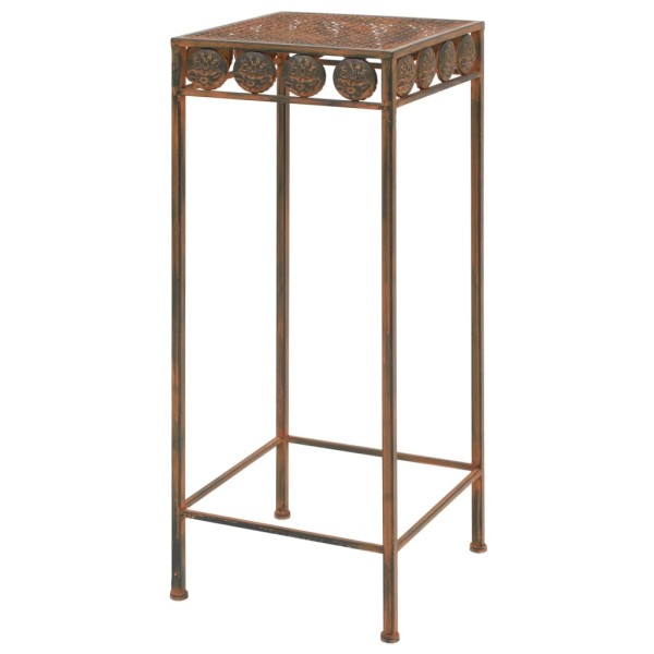 Juego de soportes de planta 3 pzas estilo vintage metal oxidado Juego de soportes de planta 3 pzas estilo vintage metal oxidado