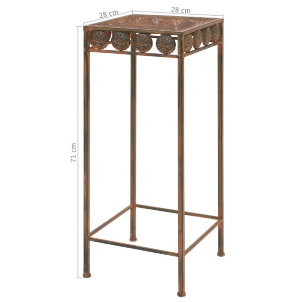 Juego de soportes de planta 3 pzas estilo vintage metal oxidado Juego de soportes de planta 3 pzas estilo vintage metal oxidado