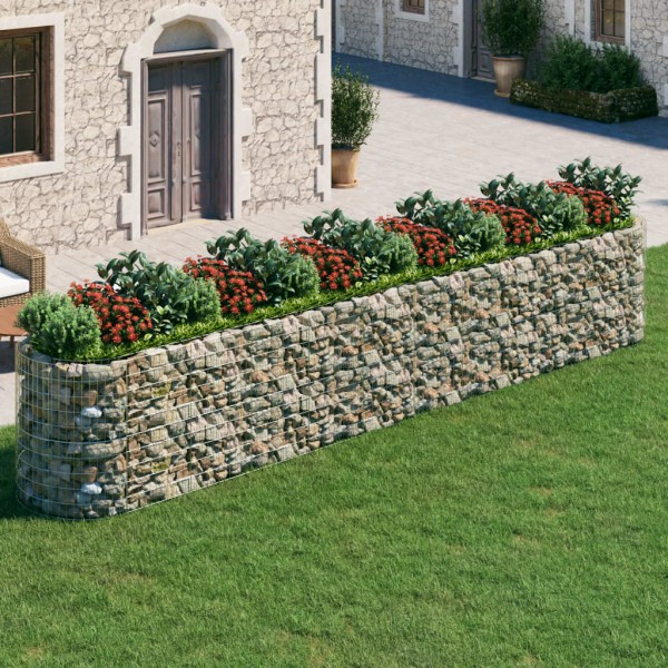 Arriate de gaviones de hierro galvanizado 600x100x100 cm Arriate de gaviones de hierro galvanizado 600x100x100 cm