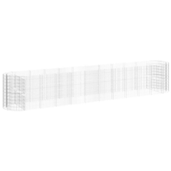 Arriate de gaviones de hierro galvanizado 600x100x100 cm Arriate de gaviones de hierro galvanizado 600x100x100 cm