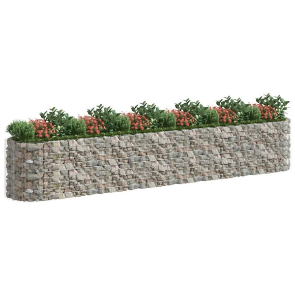 Arriate de gaviones de hierro galvanizado 600x100x100 cm Arriate de gaviones de hierro galvanizado 600x100x100 cm