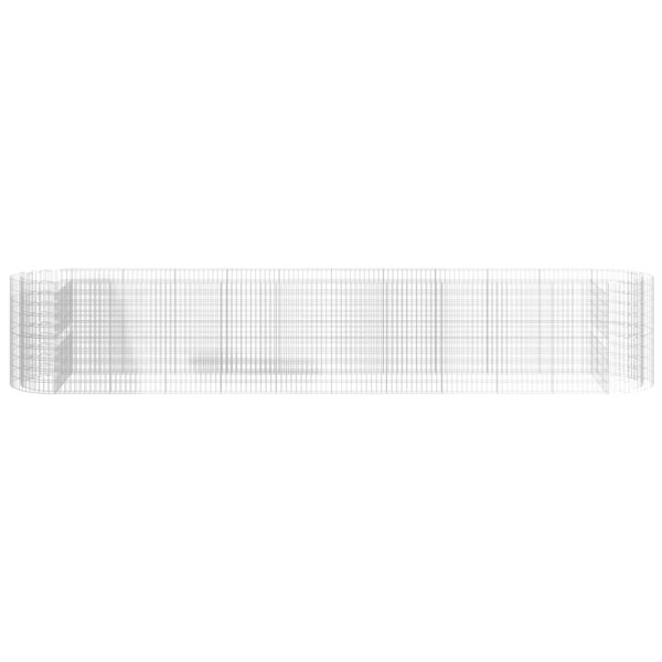 Arriate de gaviones de hierro galvanizado 600x100x100 cm Arriate de gaviones de hierro galvanizado 600x100x100 cm