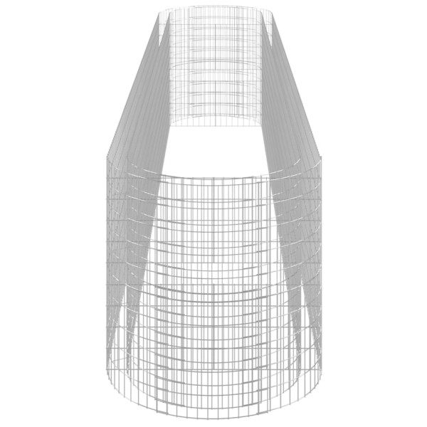 Arriate de gaviones de hierro galvanizado 600x100x100 cm Arriate de gaviones de hierro galvanizado 600x100x100 cm