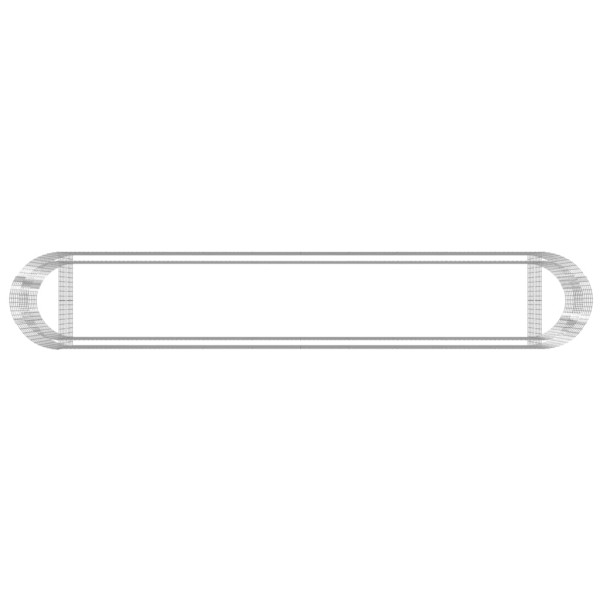 Arriate de gaviones de hierro galvanizado 600x100x100 cm Arriate de gaviones de hierro galvanizado 600x100x100 cm