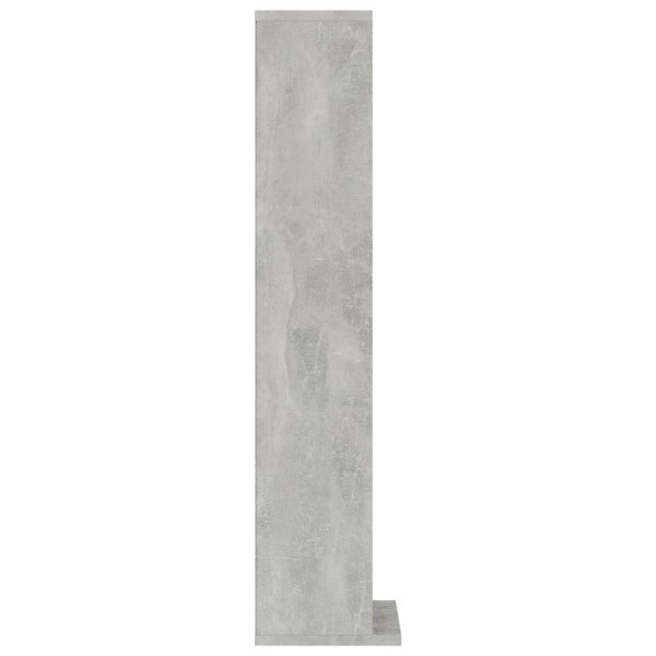 Estantería de CDs madera contrachapada gris hormigón 21x20x88cm Estantería de CDs madera contrachapada gris hormigón 21x20x88cm