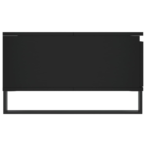Mesa de centro madera de ingeniería negro 90x60x35 cm