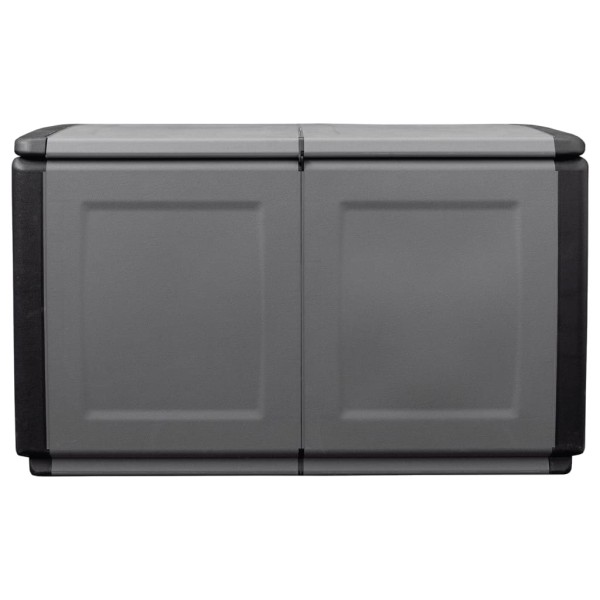 Baúl de almacenaje jardín gris oscuro y negro 230 L 96x53x57 cm Baúl de almacenaje jardín gris oscuro y negro 230 L 96x53x57 cm