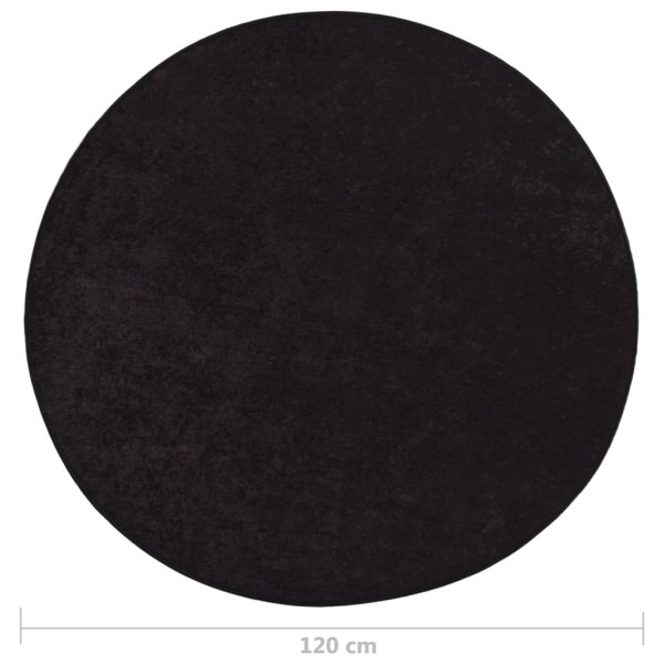 Alfombra lavable antideslizante gris antracita φ120 cm Alfombra lavable antideslizante gris antracita φ120 cm