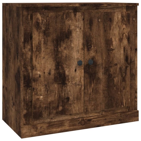 Aparador de madera contrachapada roble ahumado 70x35,5x67,5 cm Aparador de madera contrachapada roble ahumado 70x35,5x67,5 cm