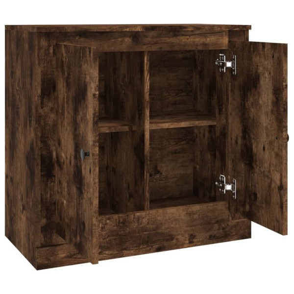 Aparador de madera contrachapada roble ahumado 70x35,5x67,5 cm Aparador de madera contrachapada roble ahumado 70x35,5x67,5 cm