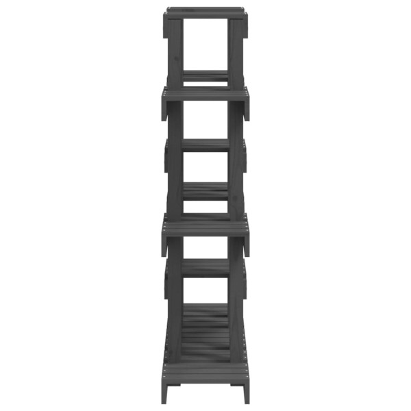 Soporte para plantas madera maciza pino gris 104,5x25x109,5 cm Soporte para plantas madera maciza pino gris 104,5x25x109,5 cm