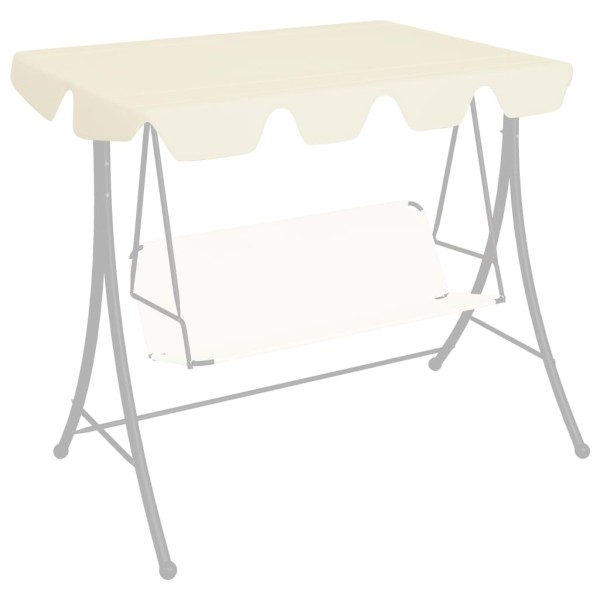 Dosel de repuesto columpio de jardín crema 150/130x105/70 cm Dosel de repuesto columpio de jardín crema 150/130x105/70 cm