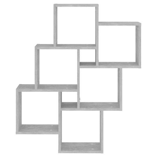 Estante cubo de pared contrachapado gris hormigón 78x15x93 cm Estante cubo de pared contrachapado gris hormigón 78x15x93 cm