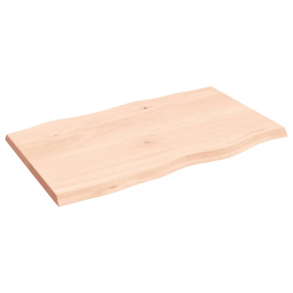 Tablero de mesa madera maciza borde natural 100x60x(2-4) cm Tablero de mesa madera maciza borde natural 100x60x(2-4) cm