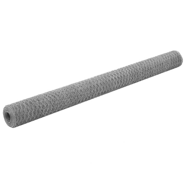 Alambrada de gallinero acero galvanizado plateado 25x1,5m Alambrada de gallinero acero galvanizado plateado 25x1,5m