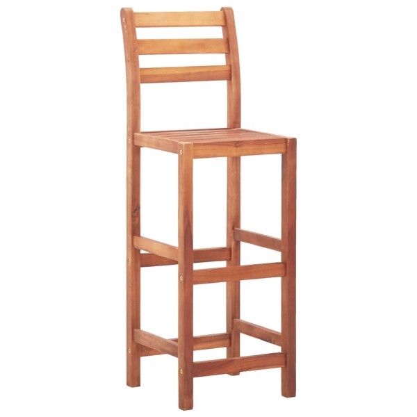 Sillas de cocina 2 unidades madera maciza de acacia Sillas de cocina 2 unidades madera maciza de acacia
