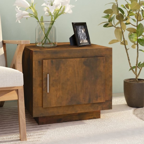 Mesa de centro madera contrachapada roble ahumado 51x50x45 cm Mesa de centro madera contrachapada roble ahumado 51x50x45 cm