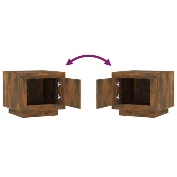 Mesa de centro madera contrachapada roble ahumado 51x50x45 cm Mesa de centro madera contrachapada roble ahumado 51x50x45 cm