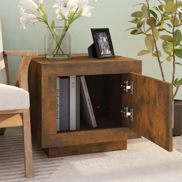 Mesa de centro madera contrachapada roble ahumado 51x50x45 cm Mesa de centro madera contrachapada roble ahumado 51x50x45 cm