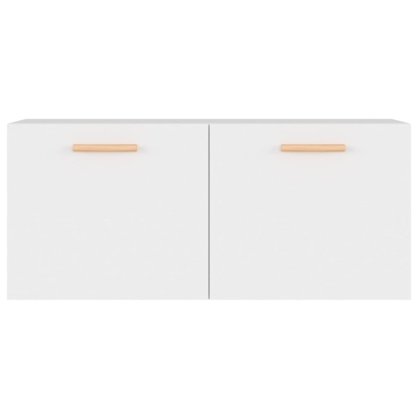 Armario de pared madera contrachapada blanco 80x35x36,5 cm