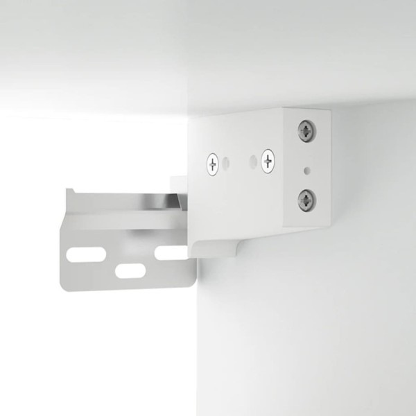 Armario de pared madera contrachapada blanco 80x35x36,5 cm