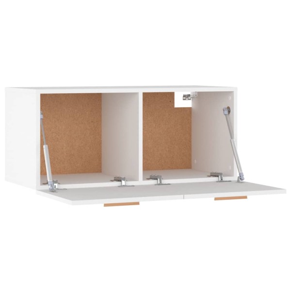 Armario de pared madera contrachapada blanco 80x35x36,5 cm