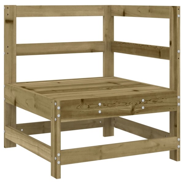 Sofá esquinero con cojines madera de pino impregnada Sofá esquinero con cojines madera de pino impregnada