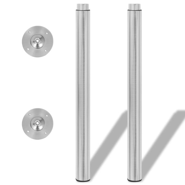 2 Patas Telescópicas para Mesa 710mm-1100mm (Color Níquel 2 Patas Telescópicas para Mesa 710mm-1100mm (Color Níquel