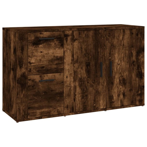 Aparador madera contrachapada roble ahumado 100x33x59,5 cm Aparador madera contrachapada roble ahumado 100x33x59,5 cm