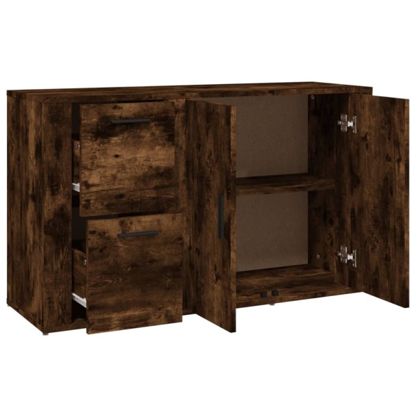 Aparador madera contrachapada roble ahumado 100x33x59,5 cm Aparador madera contrachapada roble ahumado 100x33x59,5 cm