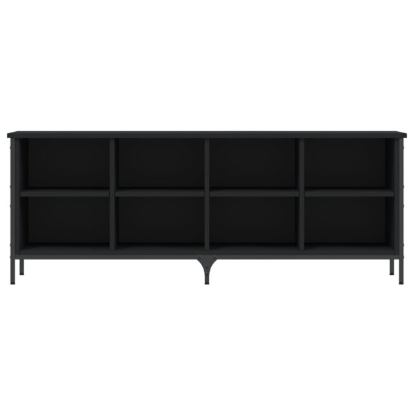 Zapatero madera de ingeniería negro 131x35x50 cm Zapatero madera de ingeniería negro 131x35x50 cm