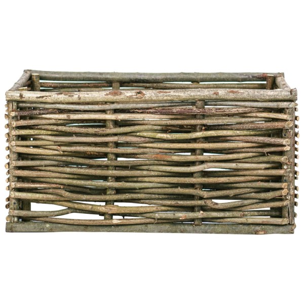 Arriate elevado de madera de avellano 80x40x40 cm Arriate elevado de madera de avellano 80x40x40 cm