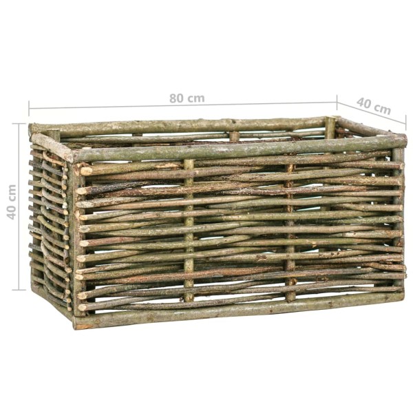 Arriate elevado de madera de avellano 80x40x40 cm Arriate elevado de madera de avellano 80x40x40 cm