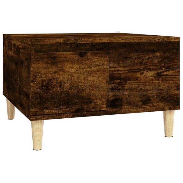 Mesa de centro madera contrachapada roble ahumado 55x55x36,5 cm Mesa de centro madera contrachapada roble ahumado 55x55x36,5 cm
