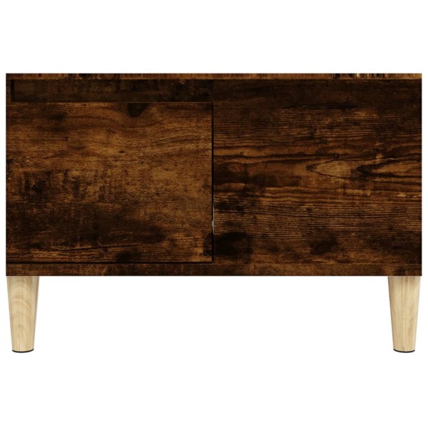 Mesa de centro madera contrachapada roble ahumado 55x55x36,5 cm Mesa de centro madera contrachapada roble ahumado 55x55x36,5 cm
