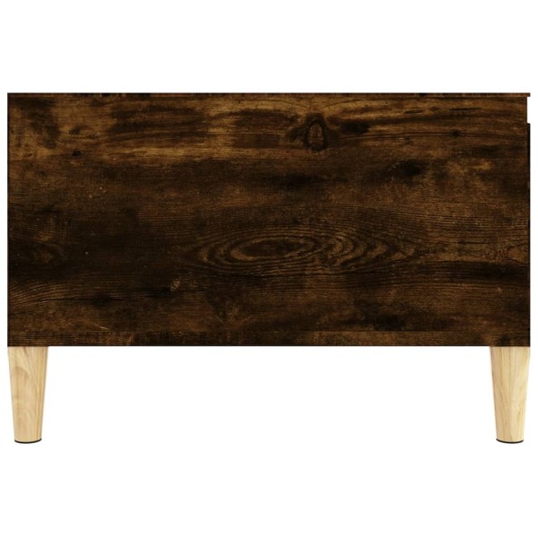 Mesa de centro madera contrachapada roble ahumado 55x55x36,5 cm Mesa de centro madera contrachapada roble ahumado 55x55x36,5 cm