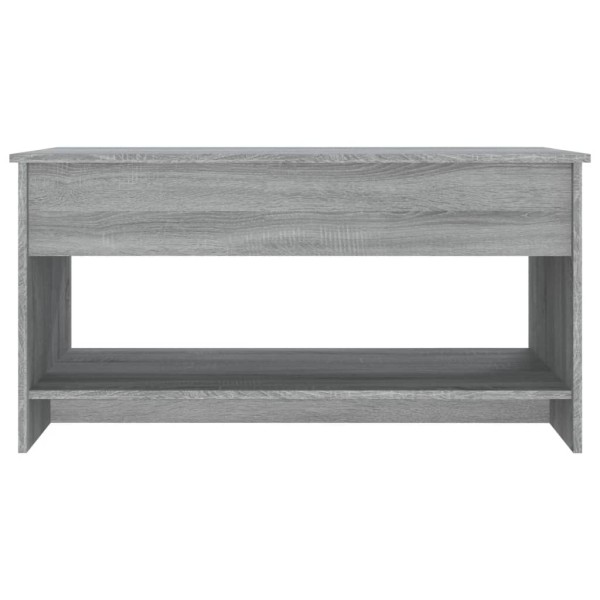 Mesa de centro madera contrachapada gris Sonoma 102x50x52,5 cm Mesa de centro madera contrachapada gris Sonoma 102x50x52,5 cm