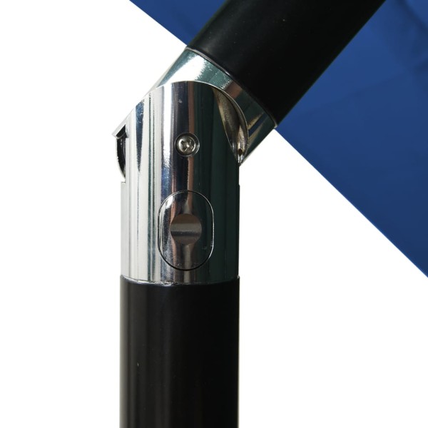 Sombrilla de 3 niveles con poste aluminio azul azure 2,5x2,5 m Sombrilla de 3 niveles con poste aluminio azul azure 2,5x2,5 m