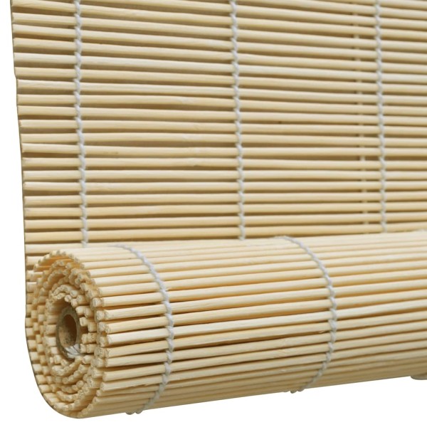 Persiana enrollable de bambú color natural 80x220 cm Persiana enrollable de bambú color natural 80x220 cm