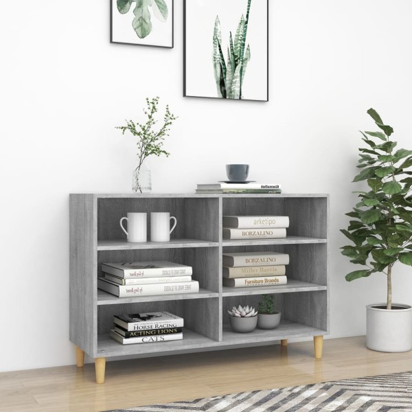 Aparador de madera de ingeniería gris Sonoma 103,5x35x70 cm Aparador de madera de ingeniería gris Sonoma 103,5x35x70 cm
