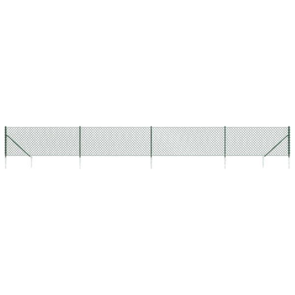 Cerca de alambre con pinchos de anclaje verde 1,1x10 m Cerca de alambre con pinchos de anclaje verde 1,1x10 m