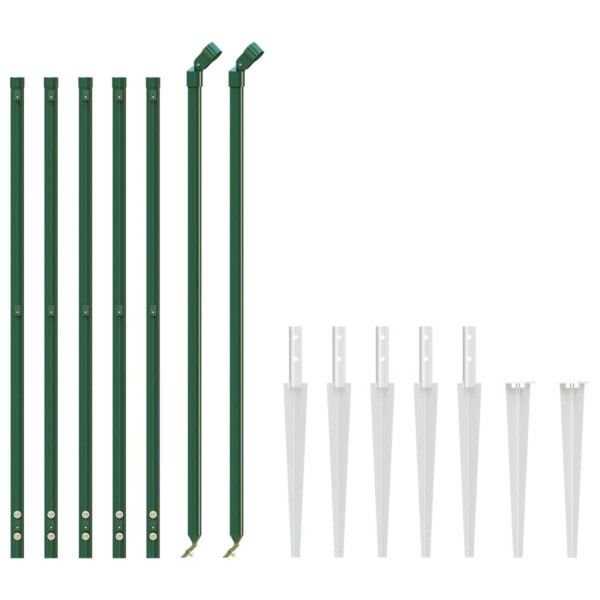 Cerca de alambre con pinchos de anclaje verde 1,1x10 m Cerca de alambre con pinchos de anclaje verde 1,1x10 m
