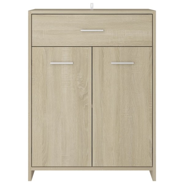 Armario de baño madera contrachapada roble Sonoma 60x33x80 cm Armario de baño madera contrachapada roble Sonoma 60x33x80 cm