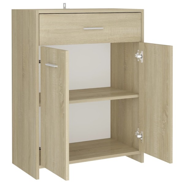 Armario de baño madera contrachapada roble Sonoma 60x33x80 cm Armario de baño madera contrachapada roble Sonoma 60x33x80 cm