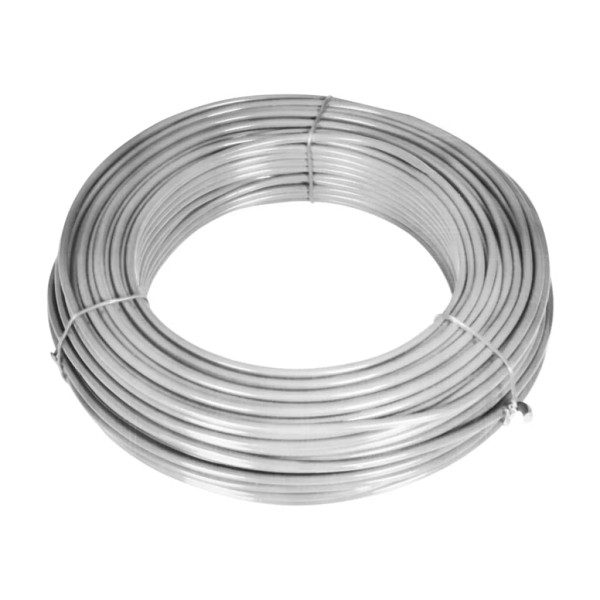 Valla tela metálica y postes acero galvanizado plateada 15x1 m Valla tela metálica y postes acero galvanizado plateada 15x1 m