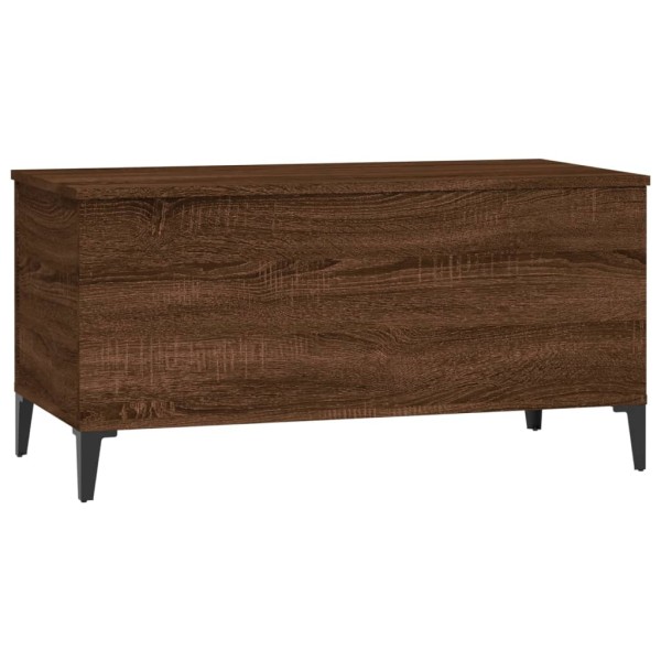 Mesa de centro madera contrachapada roble marrón 90x44,5x45 cm Mesa de centro madera contrachapada roble marrón 90x44,5x45 cm