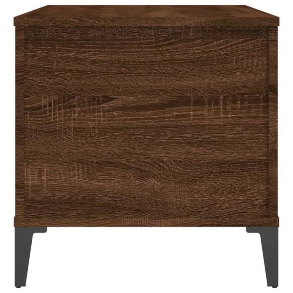 Mesa de centro madera contrachapada roble marrón 90x44,5x45 cm Mesa de centro madera contrachapada roble marrón 90x44,5x45 cm